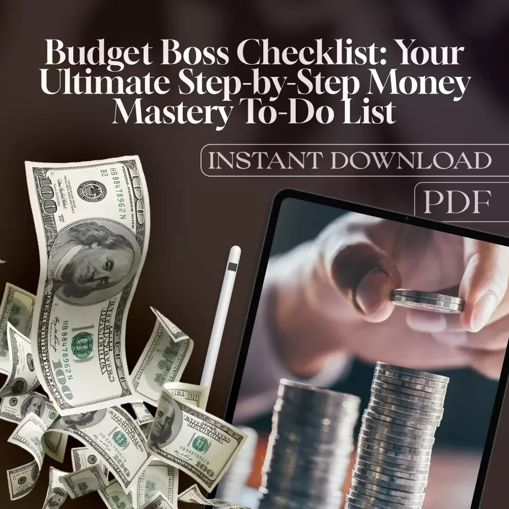 Budget Boss Checklist: Your Ultimate Step-by-Step Money Mastery To-Do List | How to Set Up a Budget Spreadsheet | Printable + Digital Download
