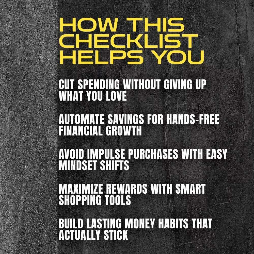 The Ultimate 2025 Money-Saving Master Checklist: Smart, Simple, and Stress-Free | How to Save Money in 2025 | Digital Download for Budgeting & Financial Planning