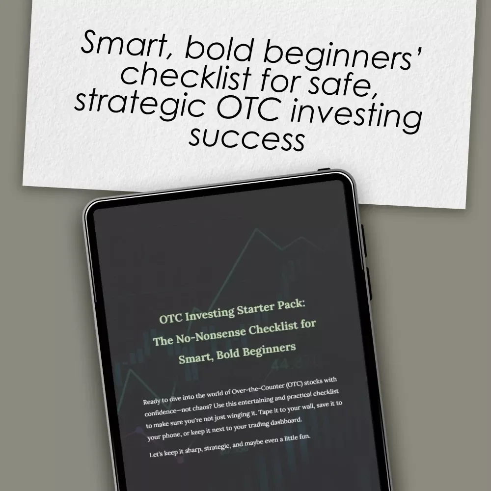 OTC Investing Starter Pack: The No-Nonsense Checklist for Smart, Bold Beginners | Digital Download | How to Buy Over the Counter Stocks | Beginner-Friendly OTC Guide