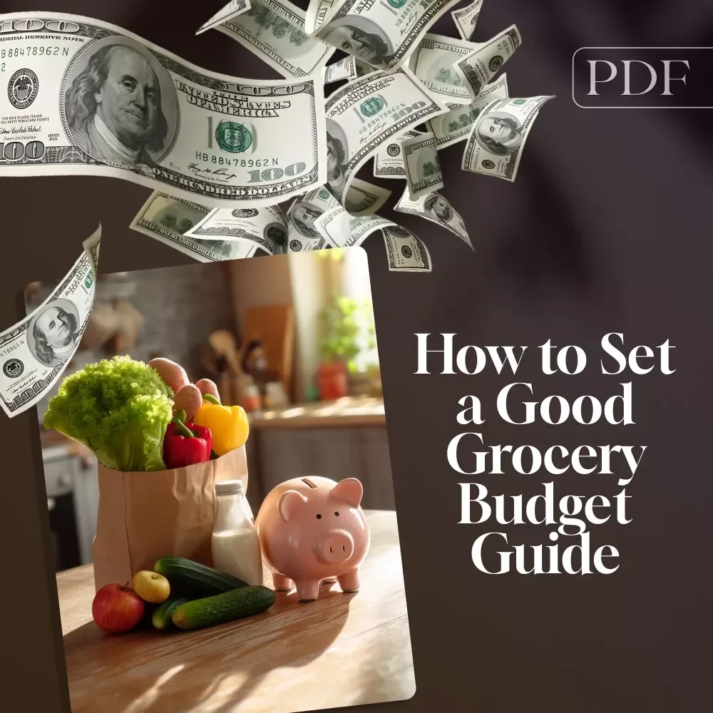 Smart Spending: How to Set a Good Grocery Budget That Works for You | Budget Grocery Shopping Guide | Digital Download for Meal Planning, Money-Saving Tips & Family Grocery Planning