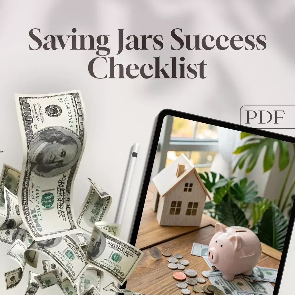 The Ultimate Saving Jars Success Checklist: Jar Your Way to Financial Freedom | Budgeting Checklist PDF | Saving Jars System | Financial Planning Guide