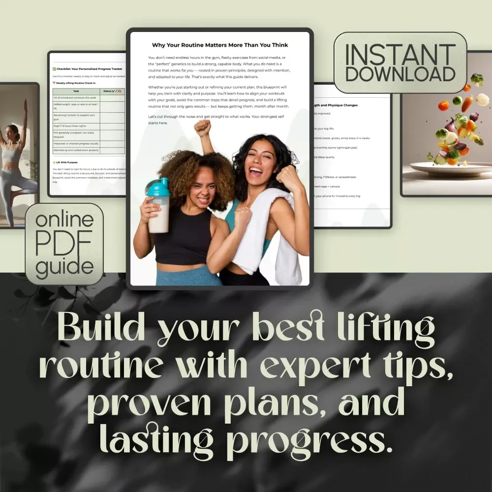 Lift Smart, Grow Strong: The Ultimate Blueprint for Your Best Lifting Routine | Digital Download Guide for the Best Lifting Routine | Workout Program, Strength & Hypertrophy Plan