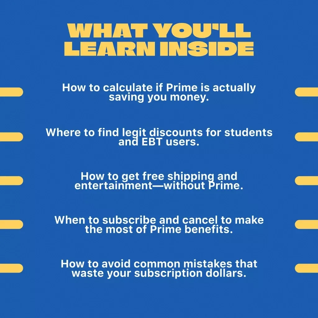 Prime Savings: Smart Hacks to Slash Your Amazon Prime Costs | Budget-Friendly Guide to How to Save on Amazon Prime Membership | Digital Download eBook for Frugal Shoppers