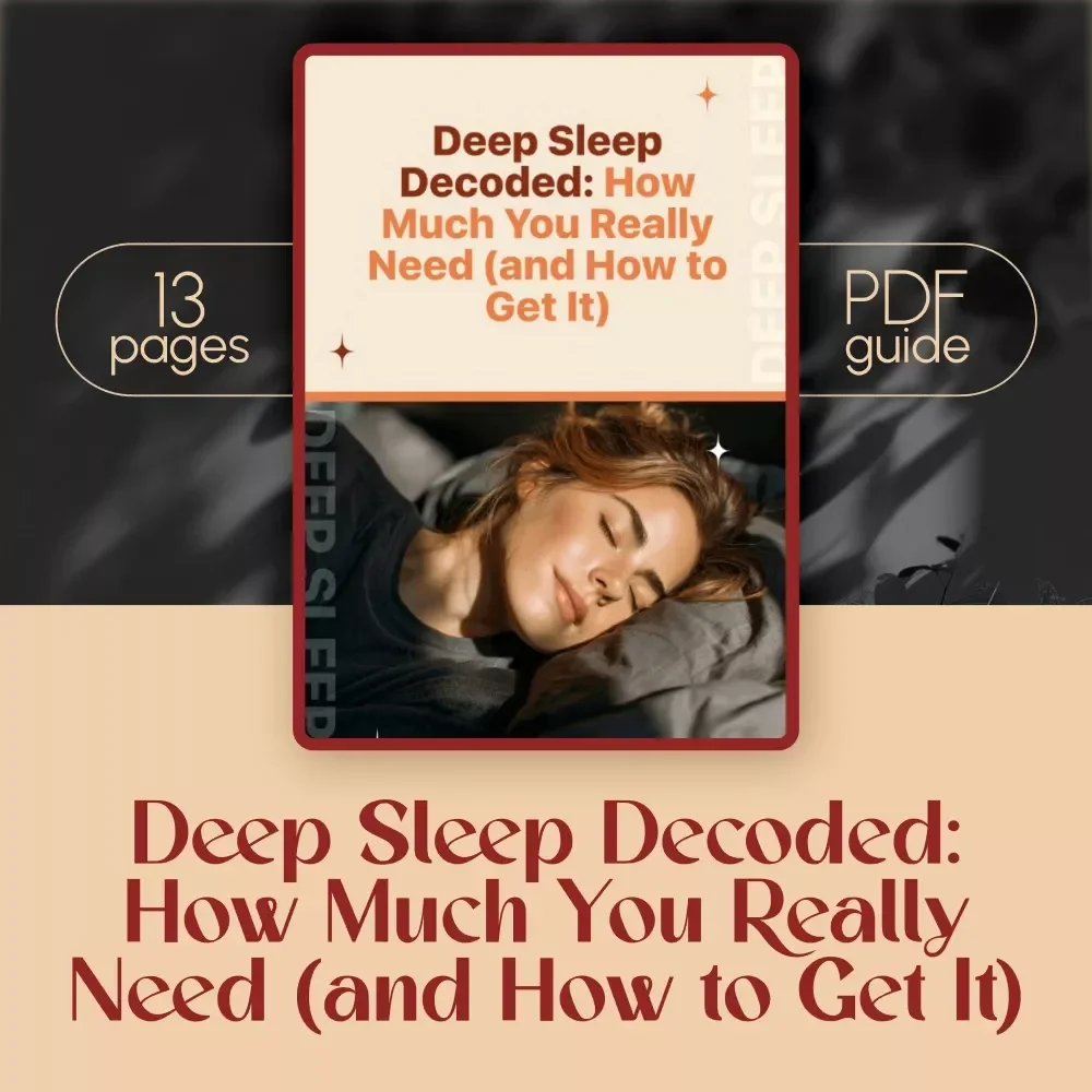 Deep Sleep Decoded: How Much You Really Need (and How to Get It) | Sleep Guide eBook | How Much Deep Sleep Do You Need | Digital Download