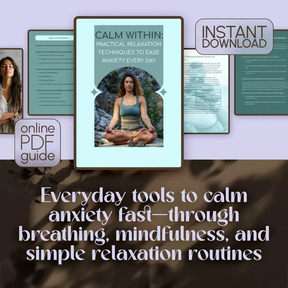 Calm Within: Practical Relaxation Techniques to Ease Anxiety Every Day – Digital Guide for Daily Relief | Relaxation Techniques for Anxiety