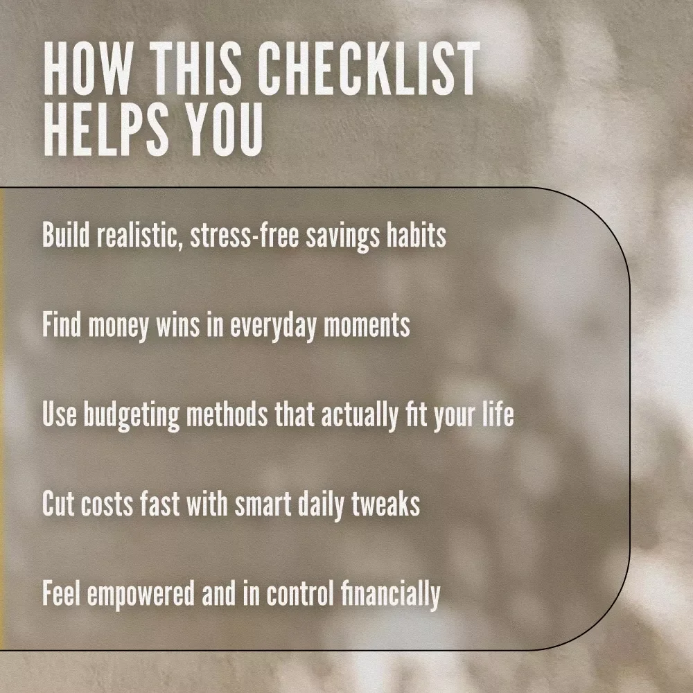 The Smart & Strong Money-Saving Checklist for Single Moms | How to Save Money as a Single Mom Guide – Printable Budget & Savings Planner