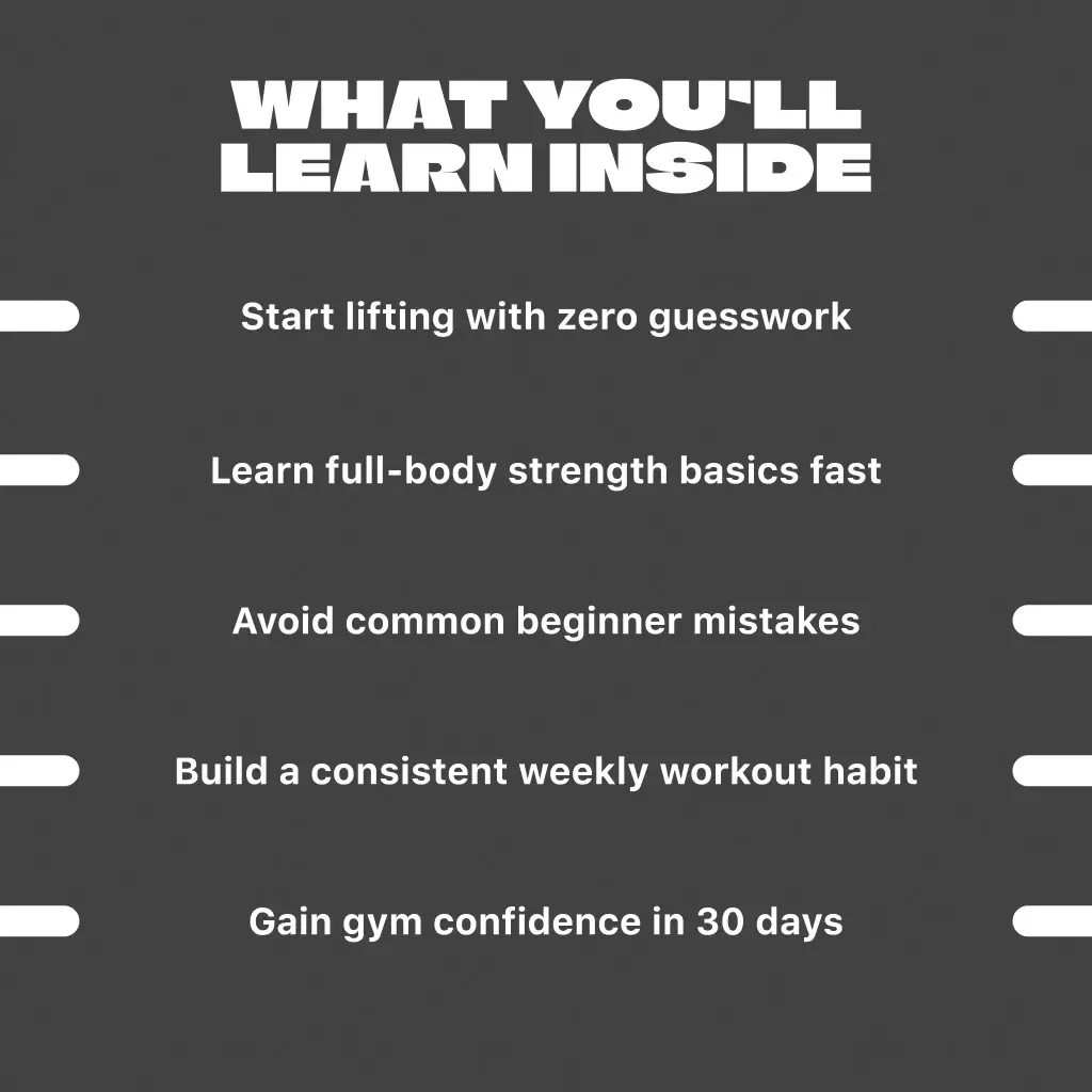 Lift Off: The No-BS Beginner’s Guide to Weight Training That Actually Works | Digital Beginner Weight Training Routine Guide for Men & Women