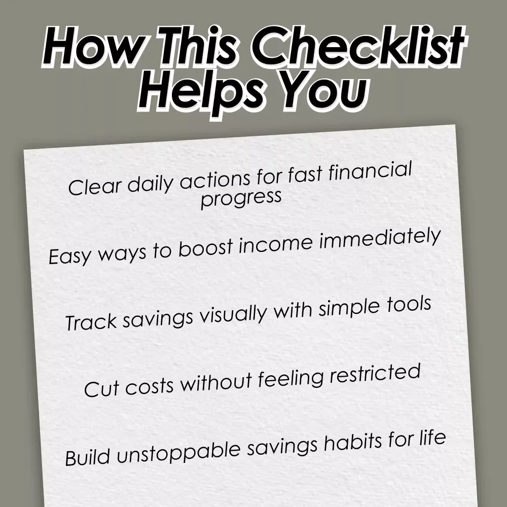 The $10K-in-90-Days Game Plan: Quick-Action Checklist | How to Save 10K in 3 Months Digital Download, Printable Money-Saving Guide, Budgeting Tracker