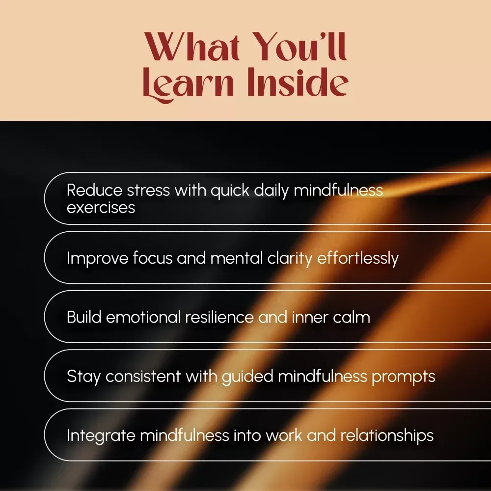 The Mindfulness Habit: Simple Practices to Calm Your Mind & Boost Your Life | Digital Guide to Mindful Living, Ways to Practice Mindfulness Daily, eBook PDF Download