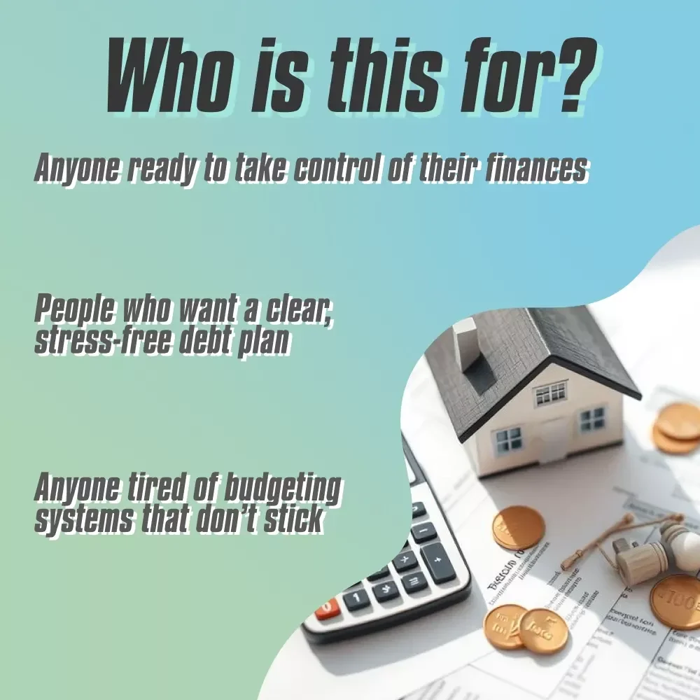 Debt-Busting Budget Checklist: Your Step-by-Step Action Plan | How to Create a Budget to Pay Off Debt | Printable Financial Planner | Digital Download