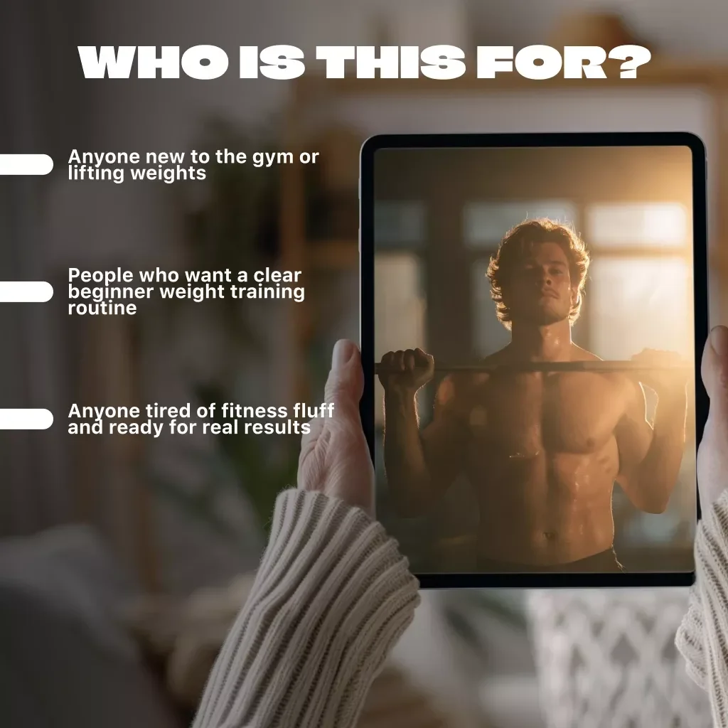 Lift Off: The No-BS Beginner’s Guide to Weight Training That Actually Works | Digital Beginner Weight Training Routine Guide for Men & Women