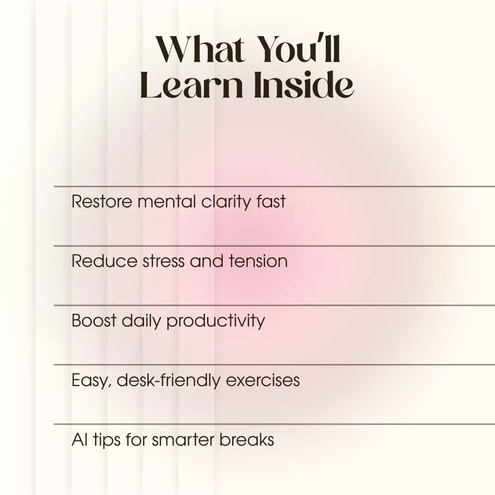 Micro-Break Routines to Recharge Your Focus | Digital Checklist for Resetting Attention, Boosting Energy & Reducing Fatigue | Micro-Break Routines to Reset Attention