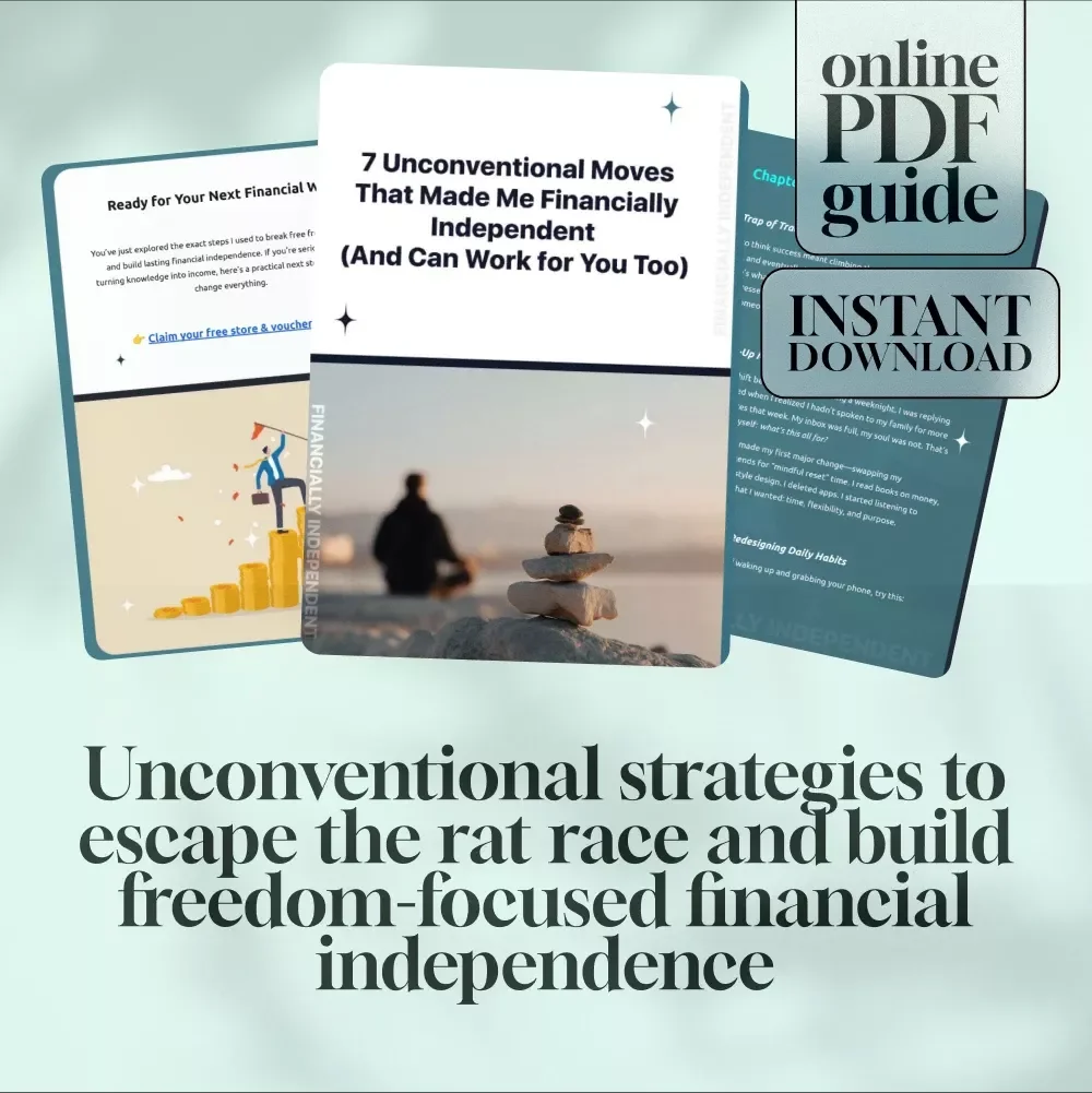 7 Unconventional Moves That Made Me Financially Independent (And Can Work for You Too) | Guide to Things I Did Differently to Become Financially Independent | Digital Download eBook