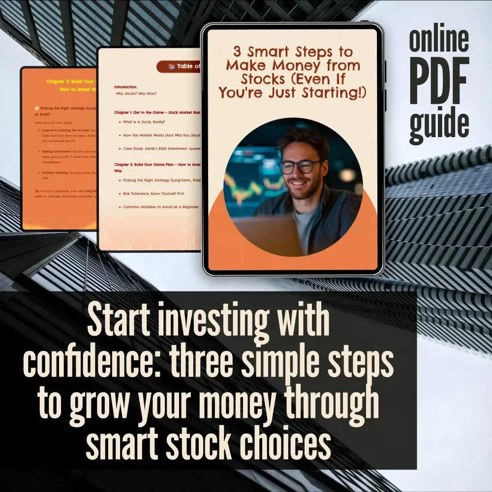 3 Smart Steps to Make Money from Stocks (Even If You're Just Starting) – Beginner’s Stock Market Guide | How Do I Make Money from Stocks | Digital Download eBook Checklist