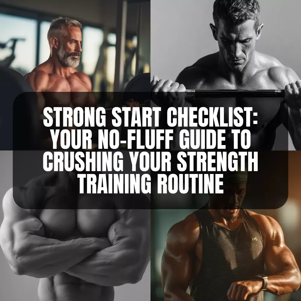 Strong Start Checklist: Your No-Fluff Guide to Crushing Your Strength Training Routine | Strength Training Routine Guide | Digital Fitness Checklist for Beginners