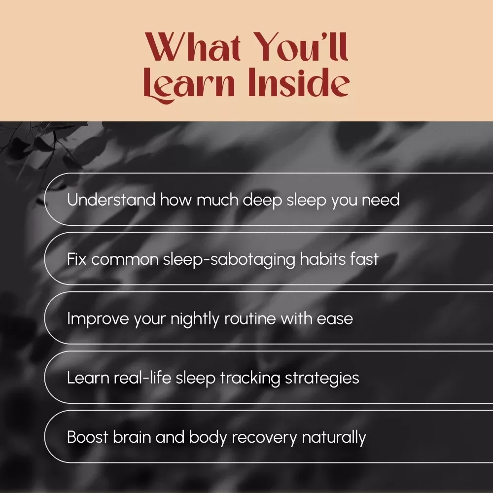 Deep Sleep Decoded: How Much You Really Need (and How to Get It) | Sleep Guide eBook | How Much Deep Sleep Do You Need | Digital Download