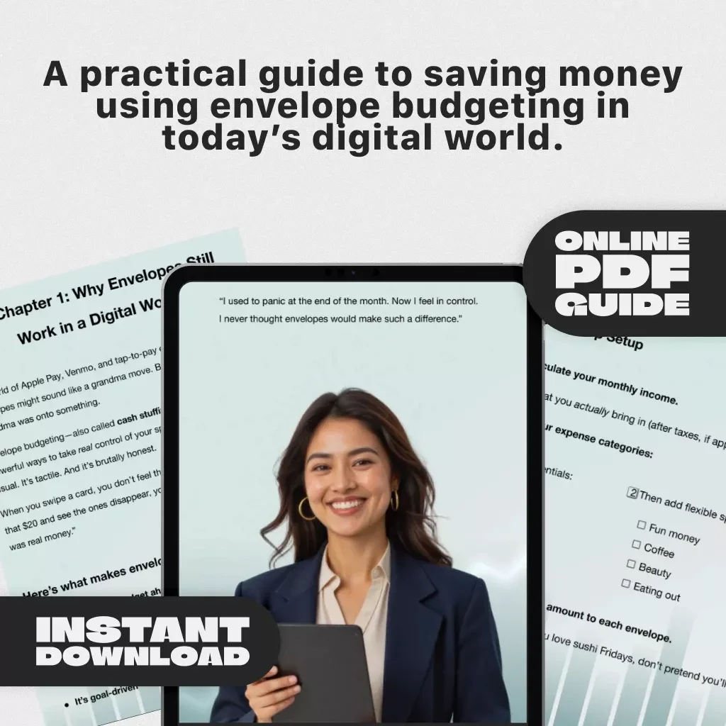 Cash Stuffing for Real Life: How Envelopes Can Finally Save Your Budget | Digital Guide to Using Envelopes to Save Money | Budgeting PDF Download