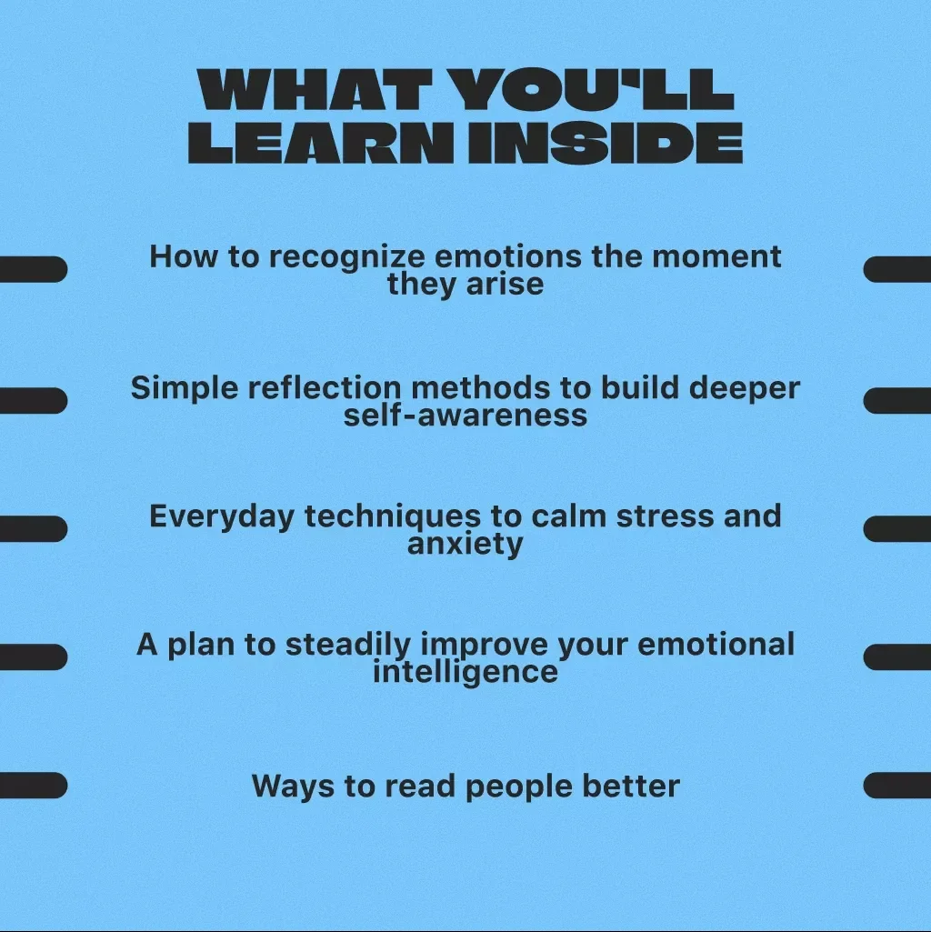 Emotionally Smart: Your Step-by-Step Guide to Mastering Emotional Intelligence | Digital Download Guide | How to Work on Emotional Intelligence