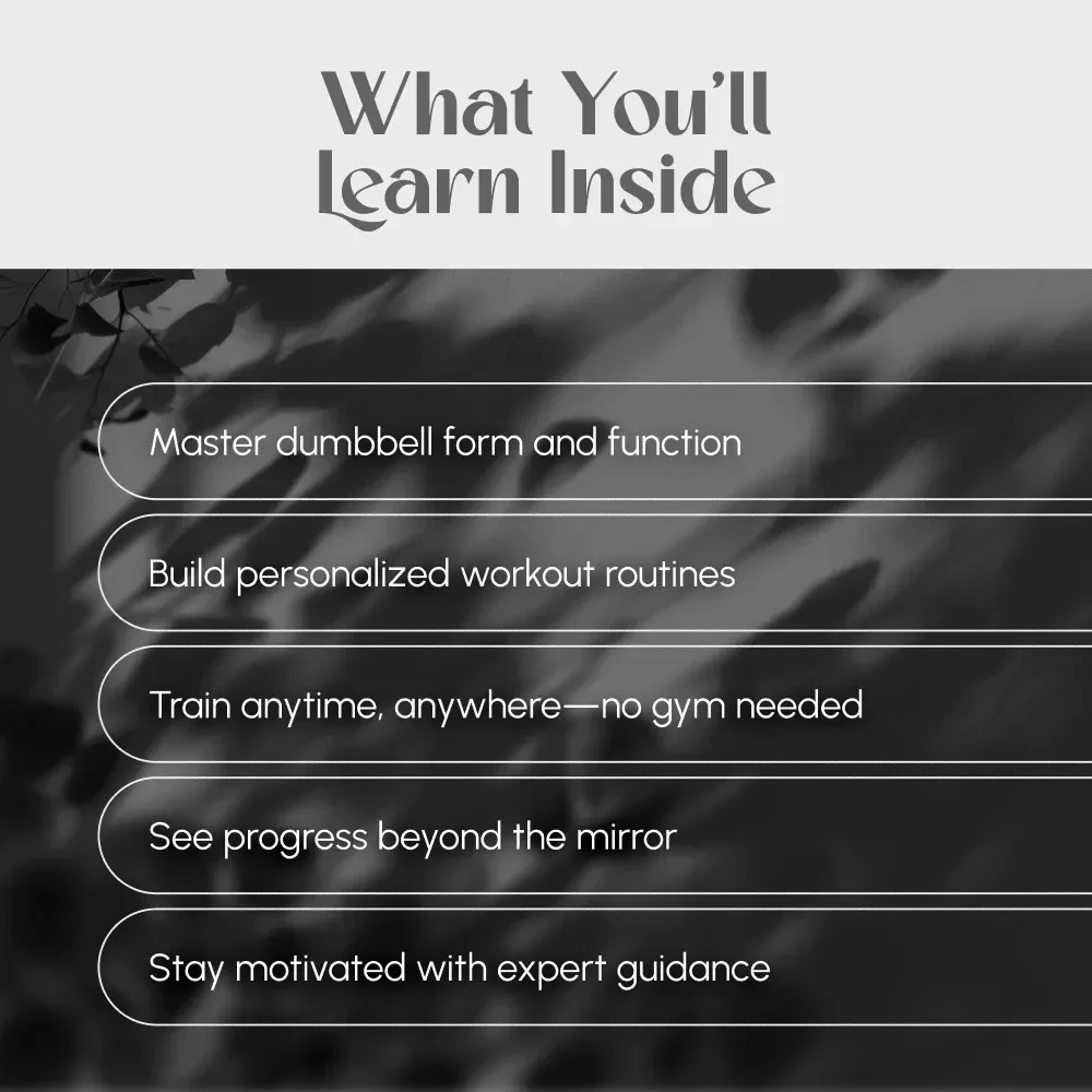 Sculpt & Strengthen: Your All-in-One Dumbbell Workout Guide for Every Fitness Level | Printable Digital Download | Dumbbell Workout Routine eBook PDF
