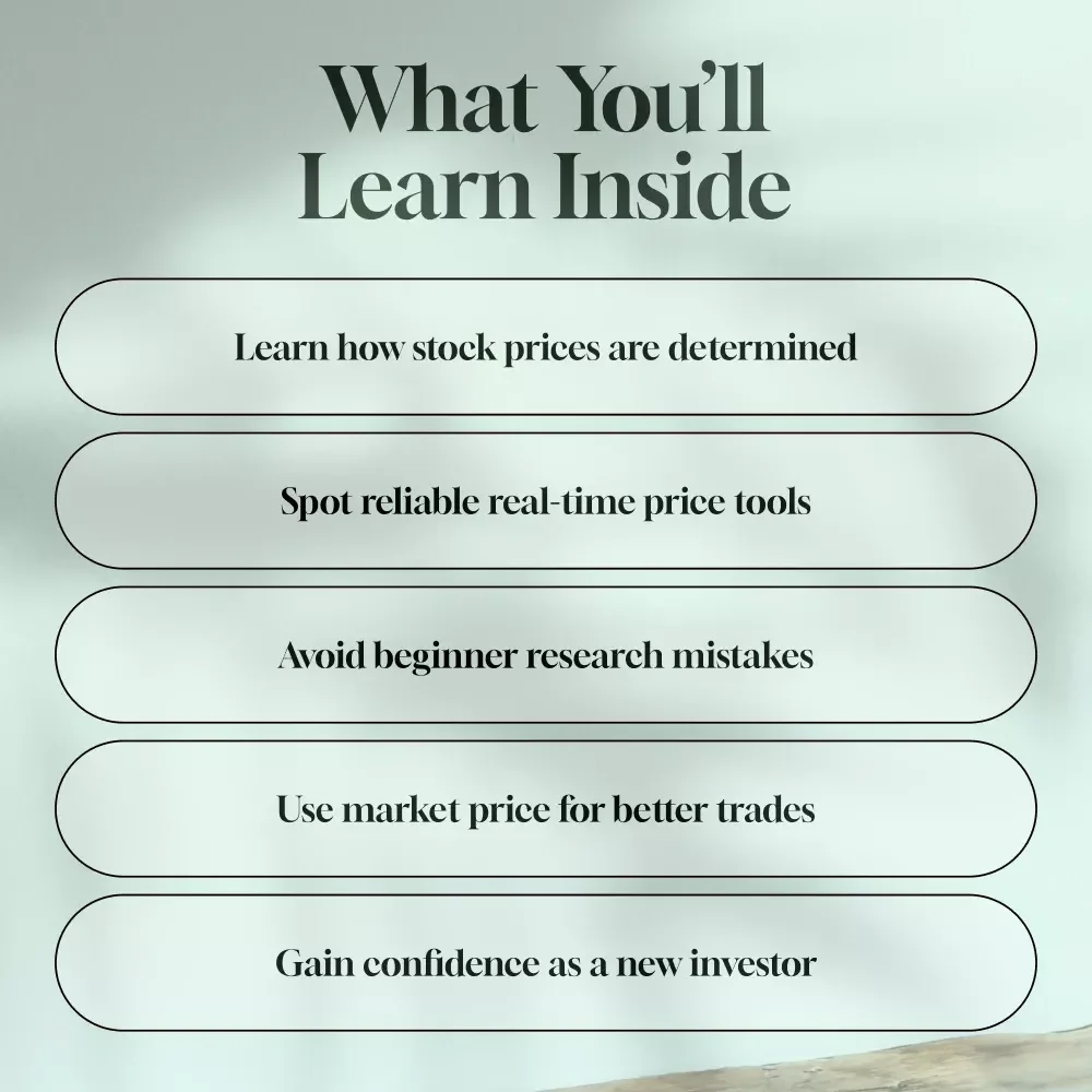 Know Your Worth: A Beginner's Guide to Finding Market Price Per Share | Digital Guide on How to Find Market Price Per Share | Stock Market eBook for New Investors