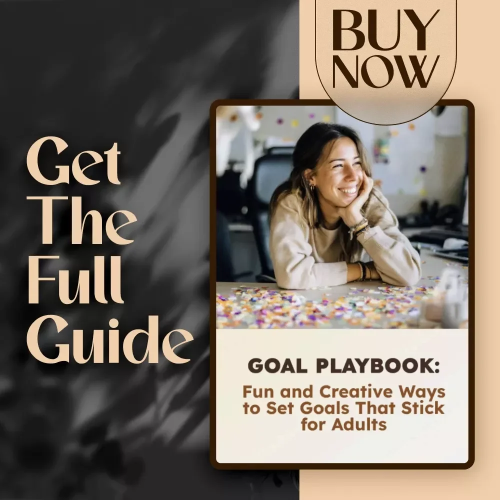 Goal Playbook: Fun and Creative Ways to Set Goals That Stick for Adults – Fun Goal Setting Activity for Adults | Printable Digital Guide