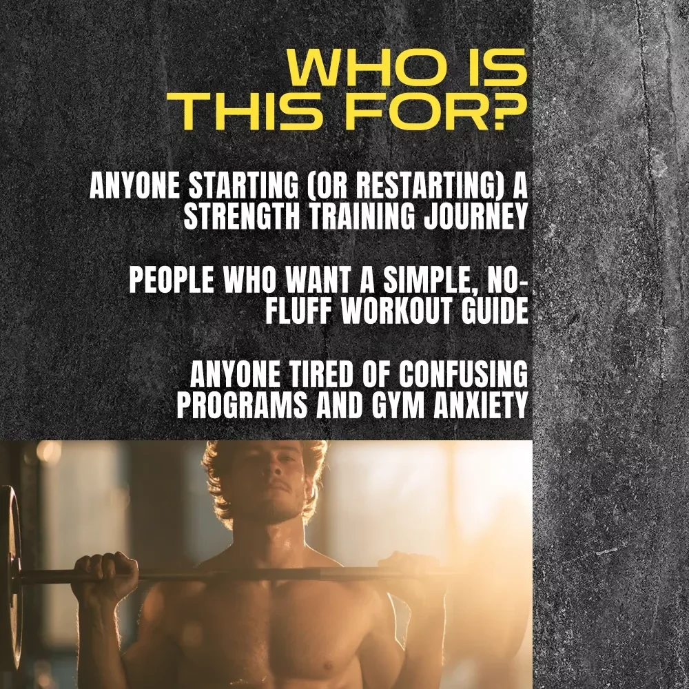 Strong Start Checklist: Your No-Fluff Guide to Crushing Your Strength Training Routine | Strength Training Routine Guide | Digital Fitness Checklist for Beginners