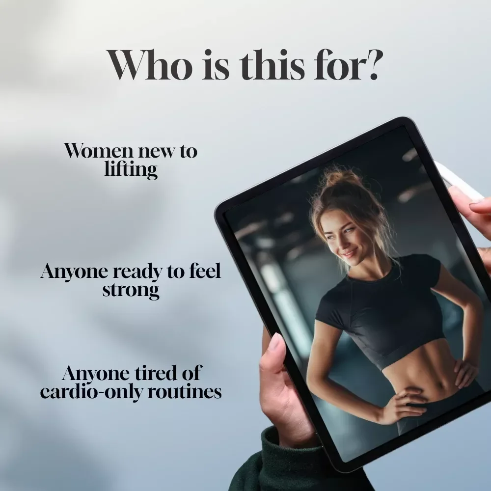 Strong, Toned & Confident: The No-Fluff Female Gym Routine That Works | Printable Fitness Guide, Female Gym Routine Plan, Digital Workout eBook