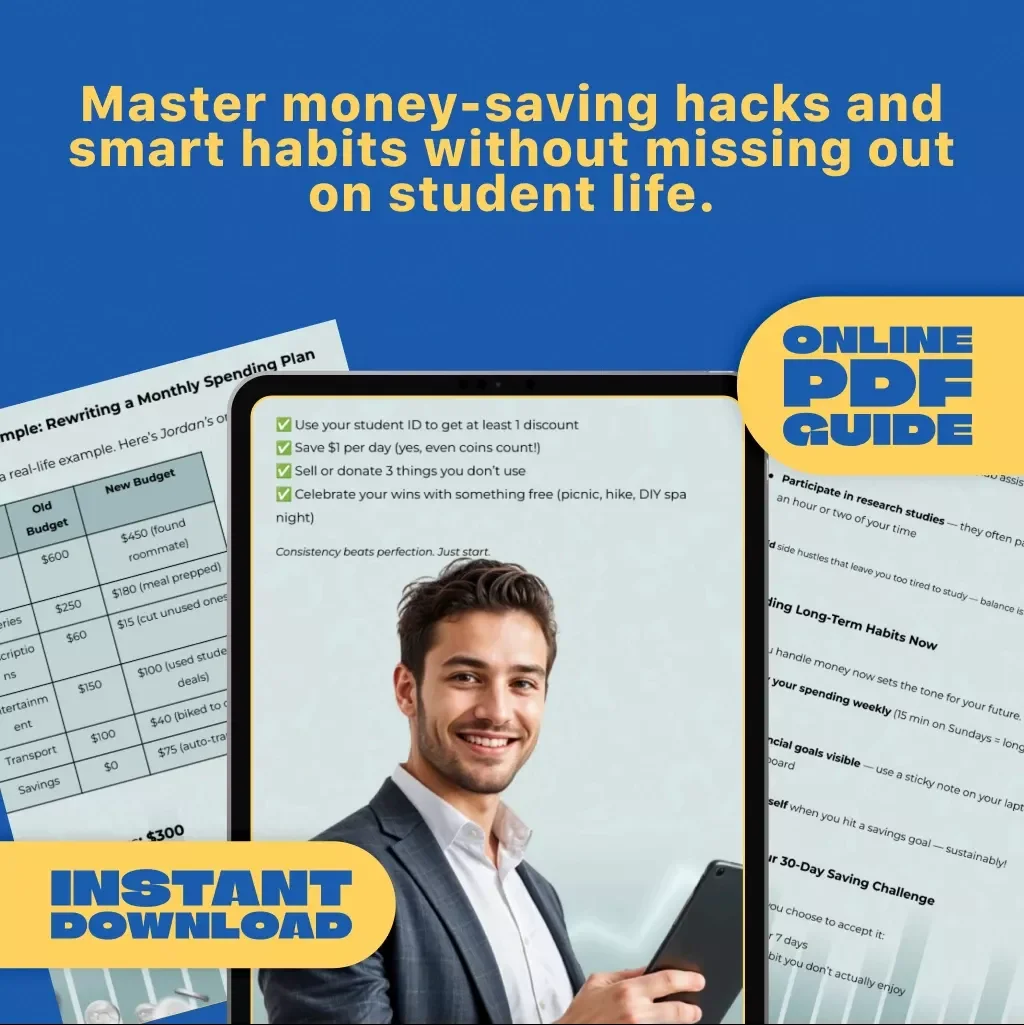Broke But Brilliant: The Smart Student’s Guide to Saving Money Without Missing Out | How Can I Save Money As a Student | Budget eBook, Student Money Guide, Digital Download