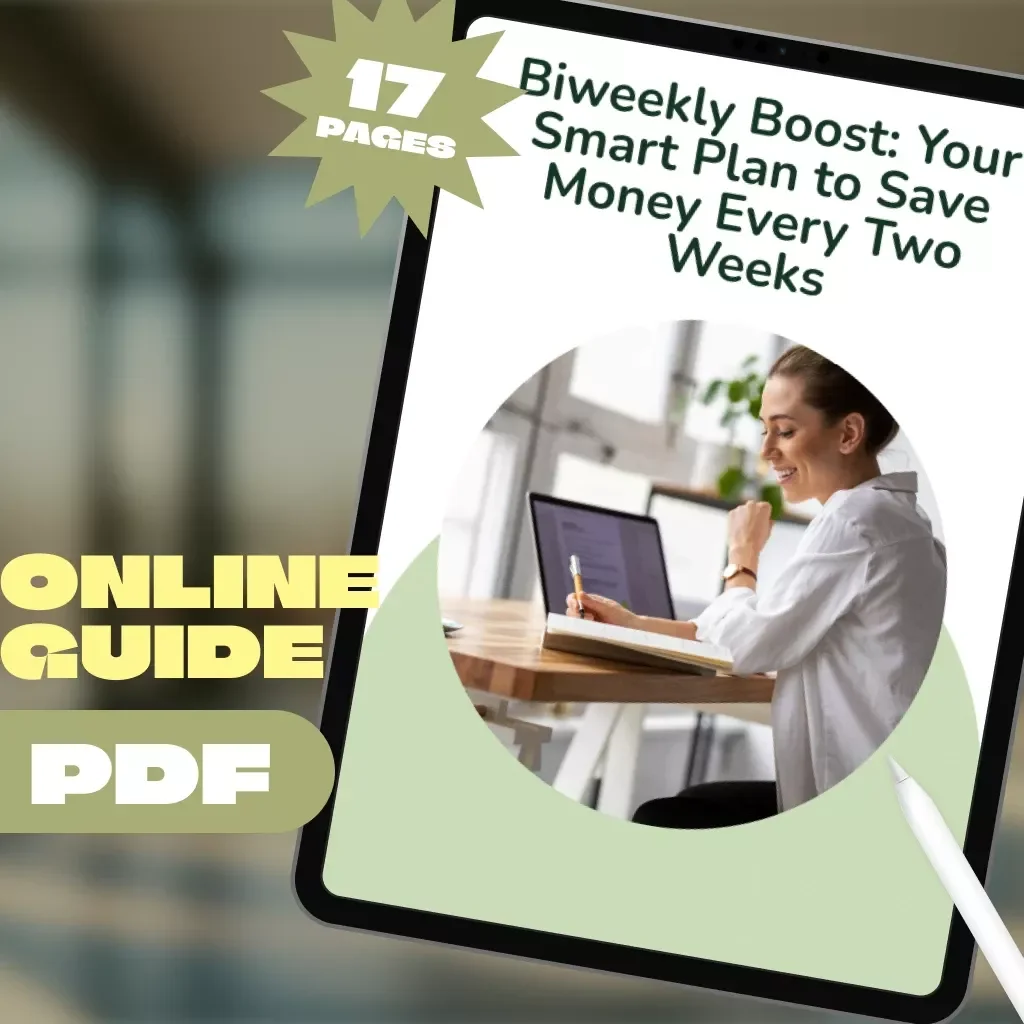 Biweekly Boost: Your Smart Plan to Save Money Every Two Weeks | Digital Money Saving Guide, eBook & Biweekly Budgeting Checklist