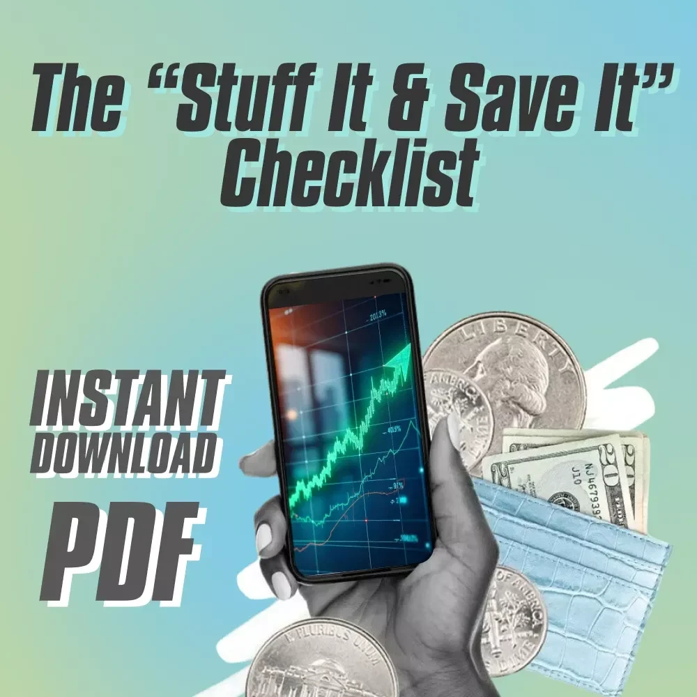 The “Stuff It & Save It” Checklist | Budgeting Made Simple | Envelopes to Save Money | Printable & Digital Download