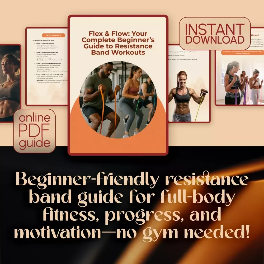 Flex & Flow: Your Complete Beginner’s Guide to Resistance Band Workouts | Digital Resistance Band Workout Routine PDF | Fitness Guide for Beginners