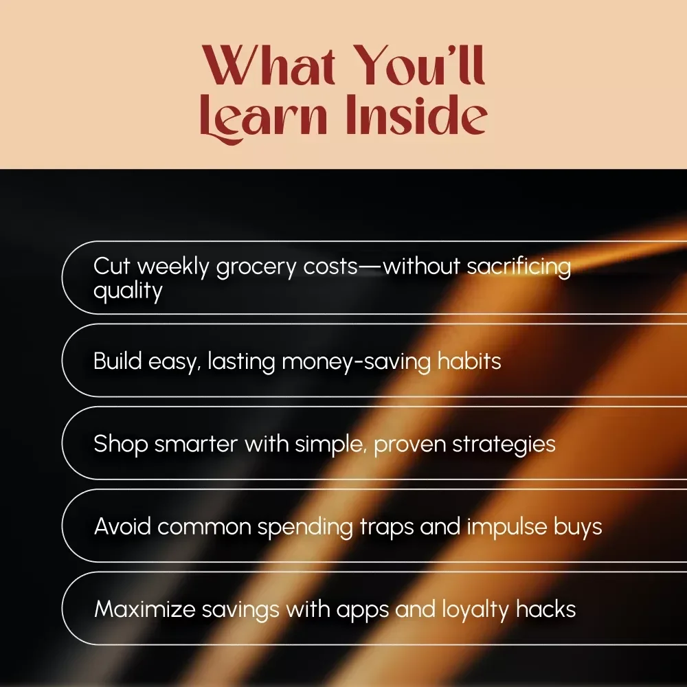 Smart Cart: The Savvy Shopper’s Guide to Saving Big on Groceries – Digital Guide | How to Save Money Food Shopping eBook | Budget Meal Planner & Grocery Checklist