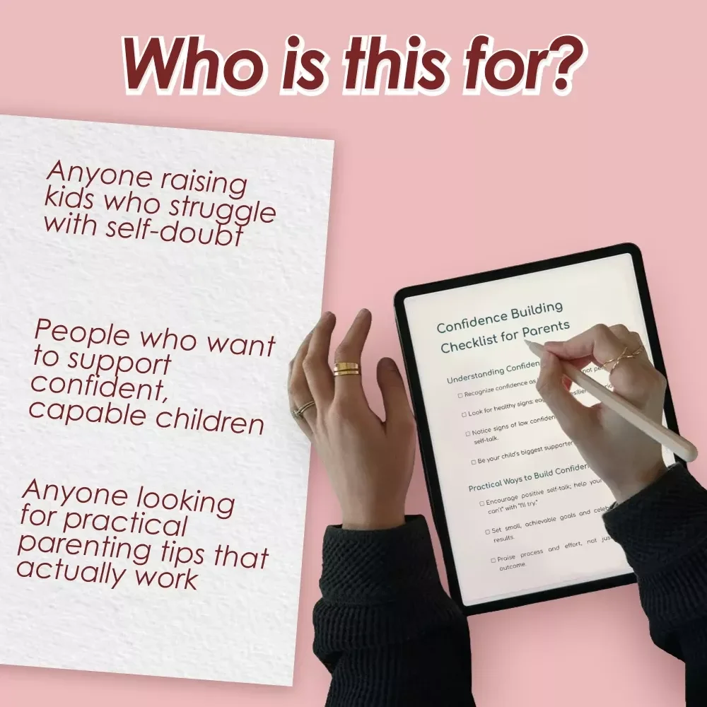 Confidence Building Checklist for Parents | How to Build a Child’s Confidence | Printable Parenting Guide