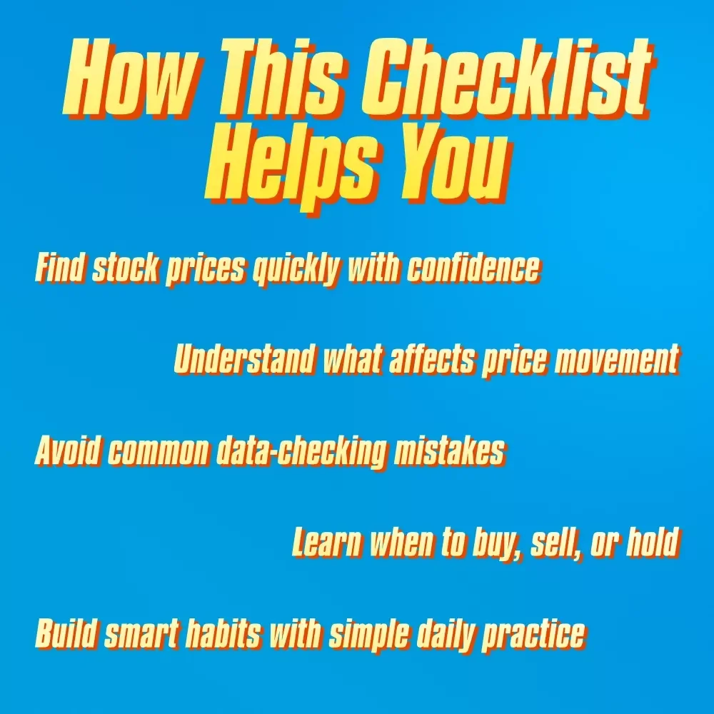 Your Quick-Start Guide to Finding and Using Market Price Per Share Like a Pro | Digital Checklist for Beginners | How to Find Market Price Per Share Fast