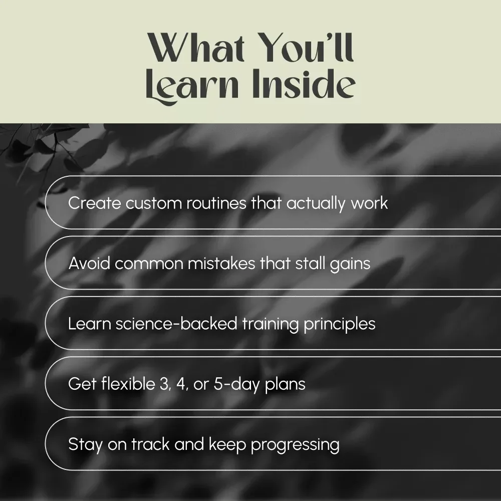 Lift Smart, Grow Strong: The Ultimate Blueprint for Your Best Lifting Routine | Digital Download Guide for the Best Lifting Routine | Workout Program, Strength & Hypertrophy Plan