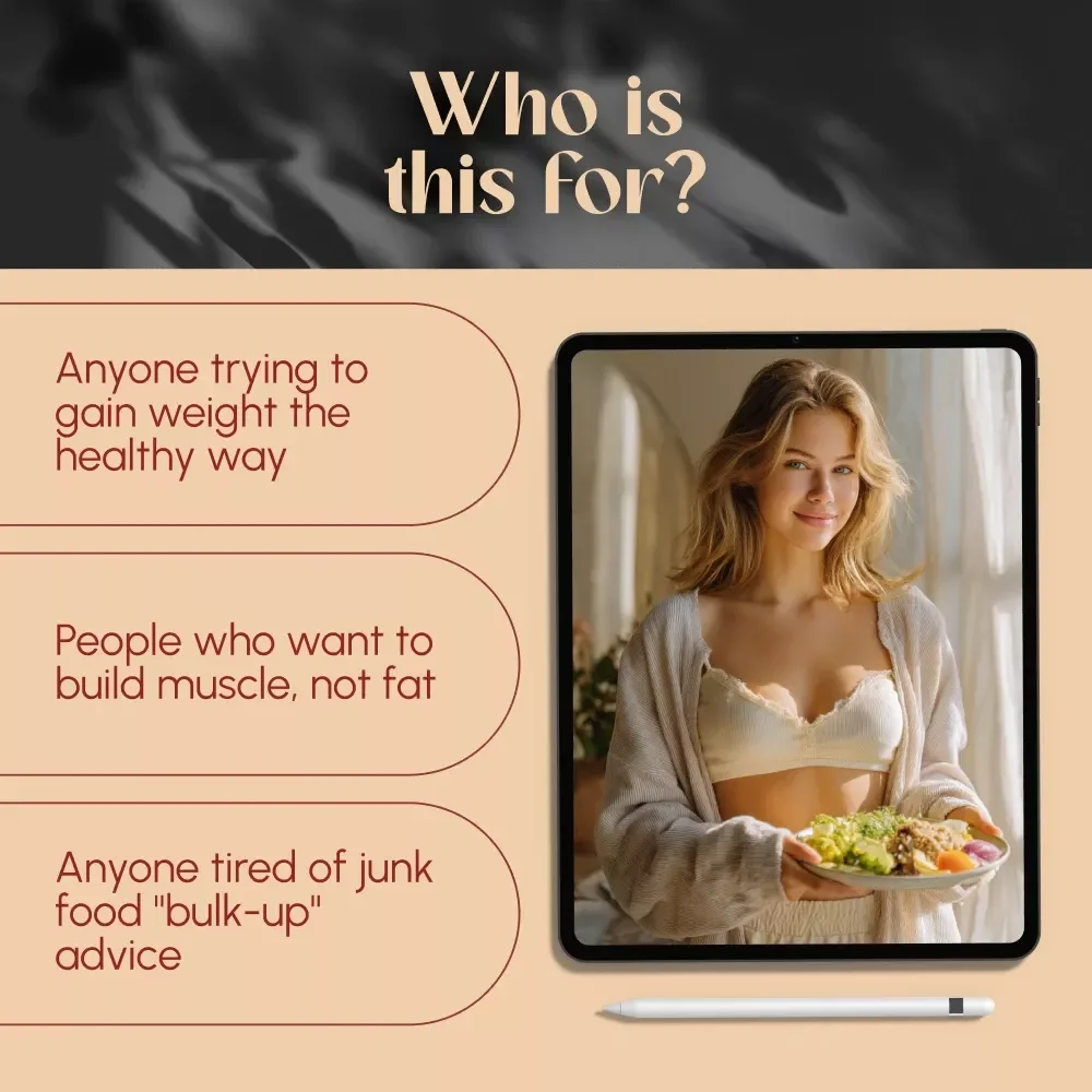 Fuel Up Right: The Healthy Way to Gain Weight Without Junk or Guilt | Guide for How to Gain Weight Healthily | Digital eBook for Smart Weight Gain