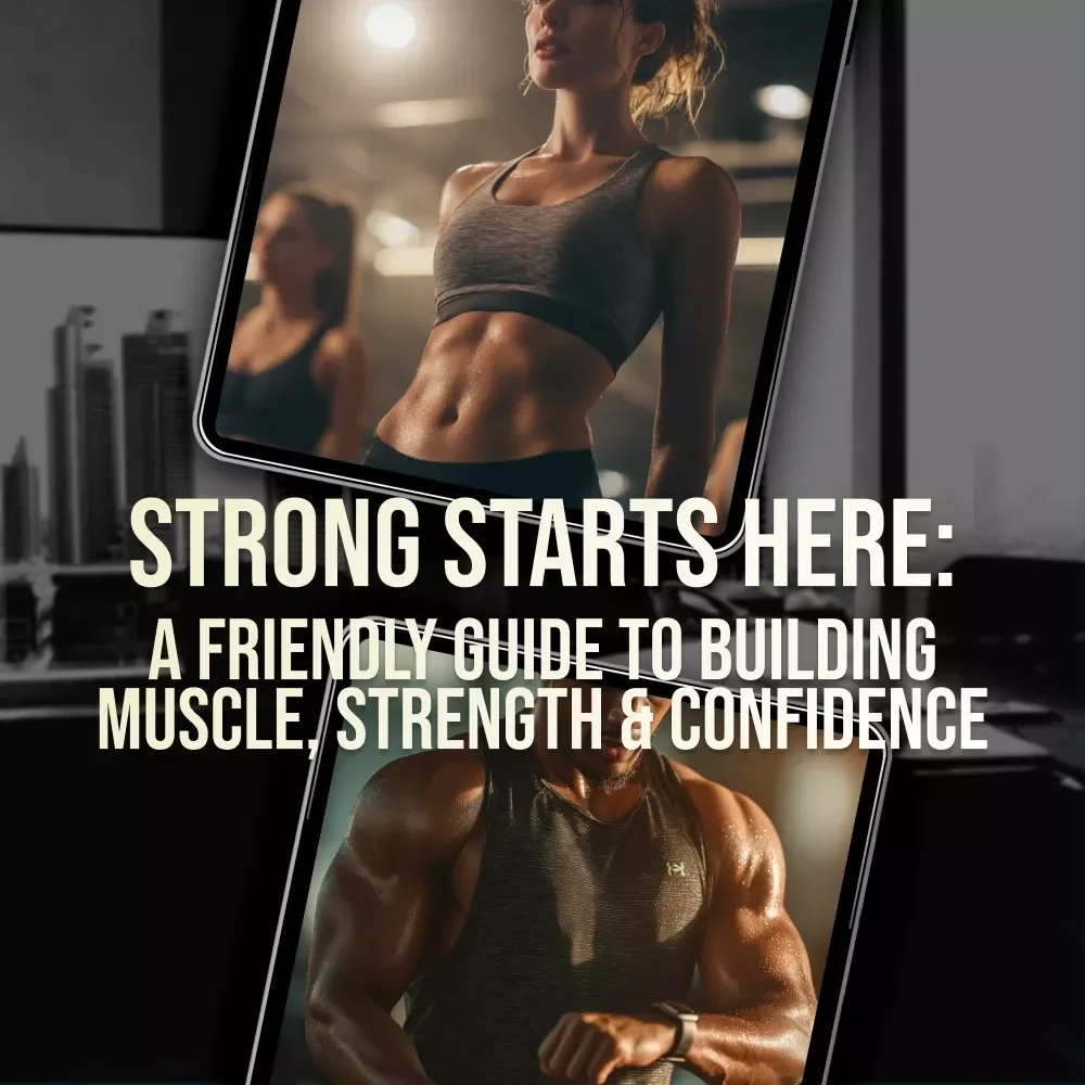 Strong Starts Here: A Friendly Guide to Building Muscle, Strength & Confidence | Strength Training Routine eBook for Beginners, Digital Download Fitness Guide