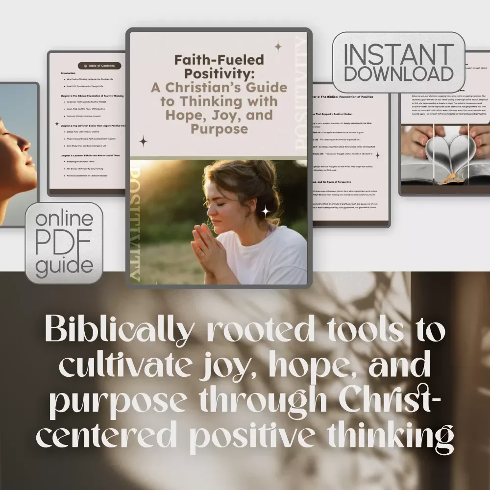 Faith-Fueled Positivity: A Christian’s Guide to Thinking with Hope, Joy, and Purpose | Christian Books on Positive Thinking | Digital Download Guide