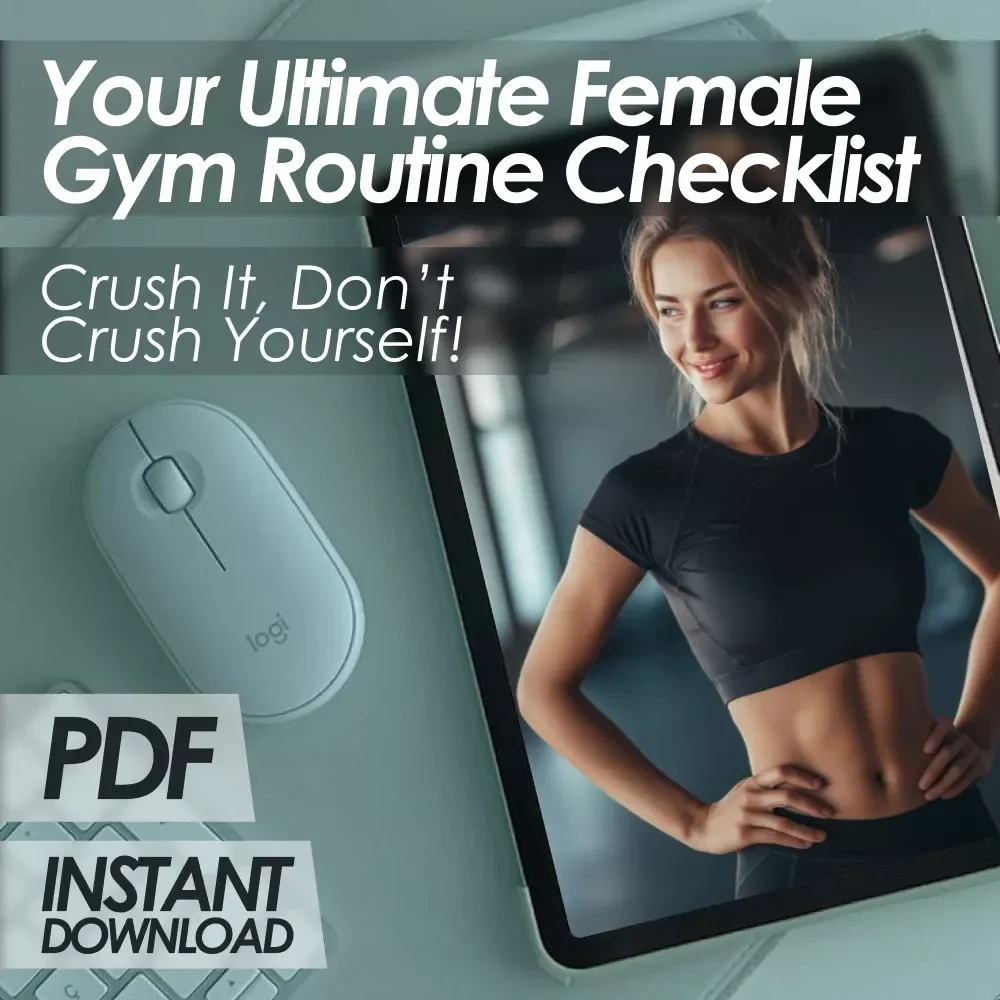 Your Ultimate Female Gym Routine Checklist: Crush It, Don’t Crush Yourself | Printable Fitness Planner | Female Gym Routine Tracker | Digital Download
