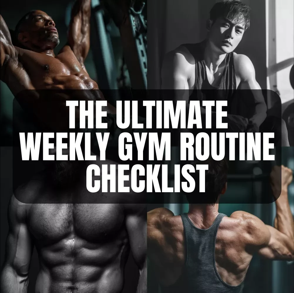 The Ultimate Weekly Gym Routine Checklist: 50 Steps to Crush Your Fitness Goals | Digital Download for Workout Planning, Fitness Progress & Gym Motivation