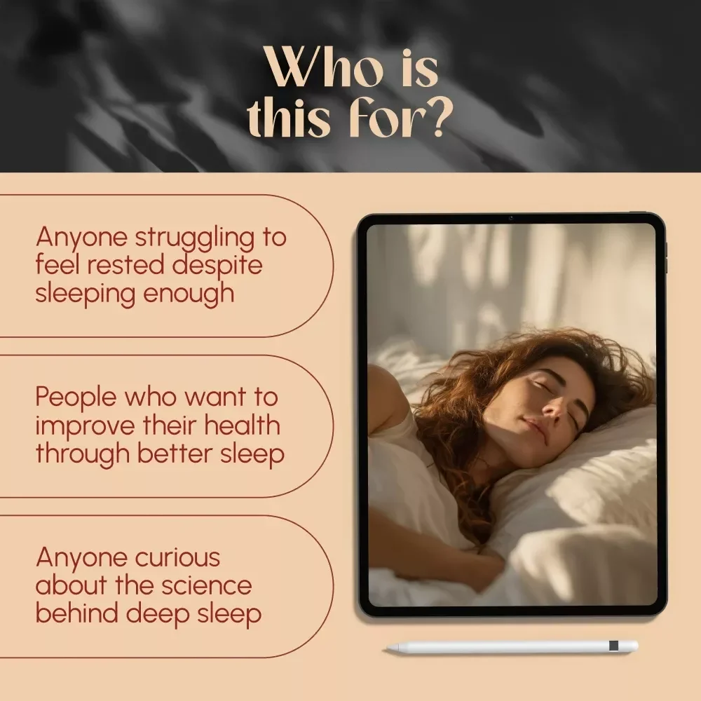 Deep Sleep Decoded: How Much You Really Need (and How to Get It) | Sleep Guide eBook | How Much Deep Sleep Do You Need | Digital Download
