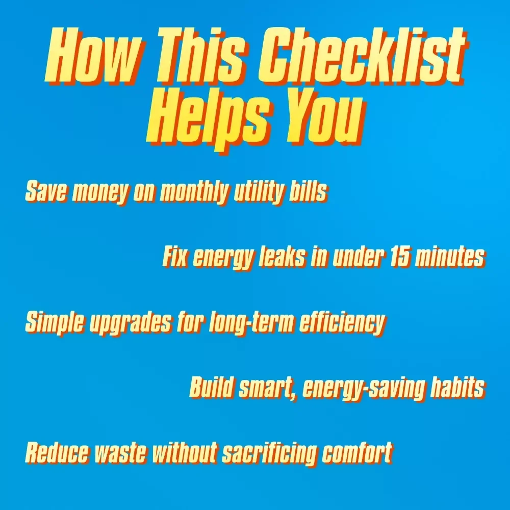 The Ultimate Energy Saver Checklist: 20 Power Moves to Slash Your Bills | Save on Energy Bill | Home Energy Saving Digital Download