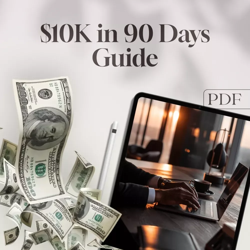 $10K in 90 Days: Your Bold & Brilliant Blueprint to Fast-Track Savings | How to Save $10K in 3 Months Guide | Digital Download eBook & Action Plan