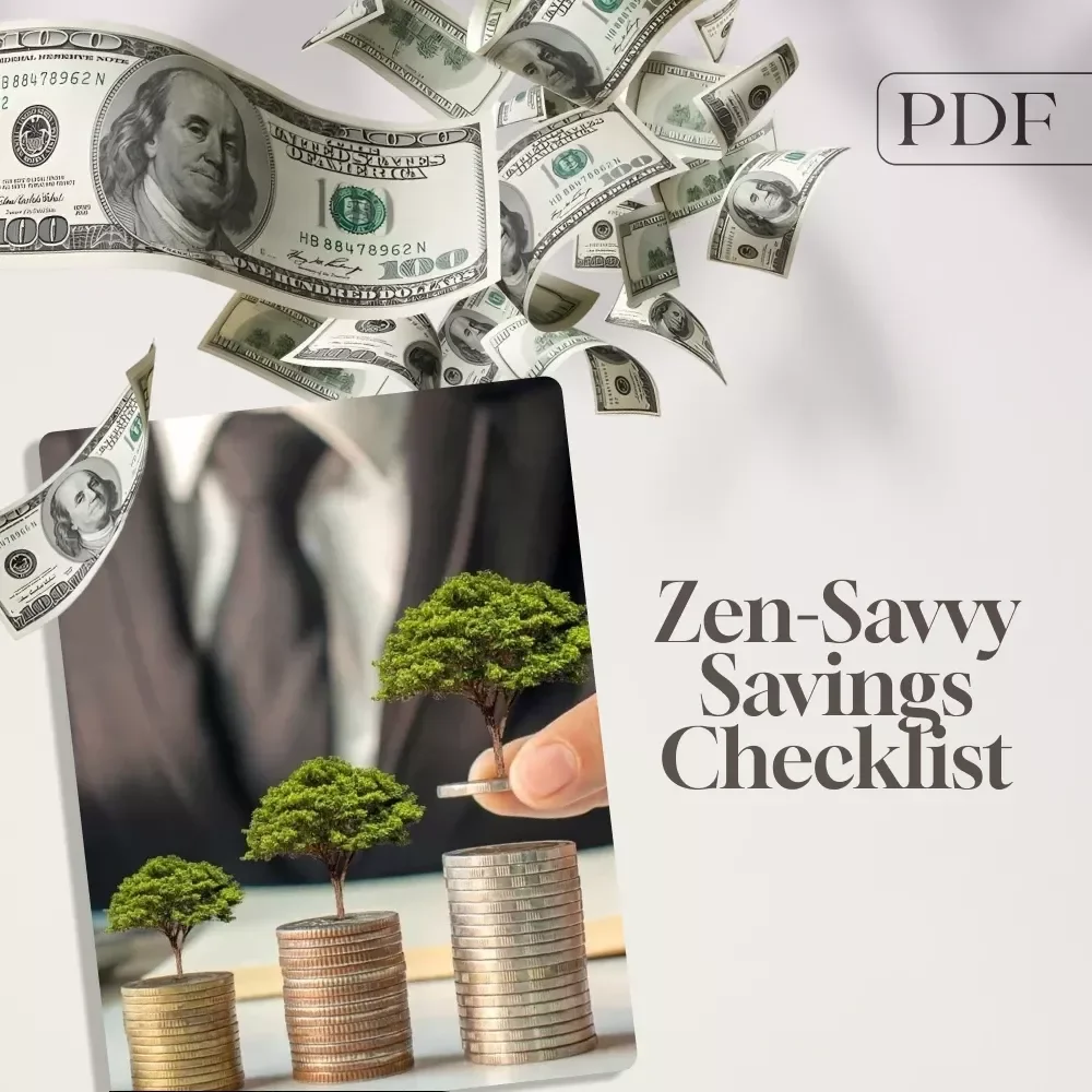 Zen-Savvy Savings Checklist: The Japanese Way to Build Wealth with Calm and Clarity | Minimalist Budgeting Guide | Japanese Way to Save Money
