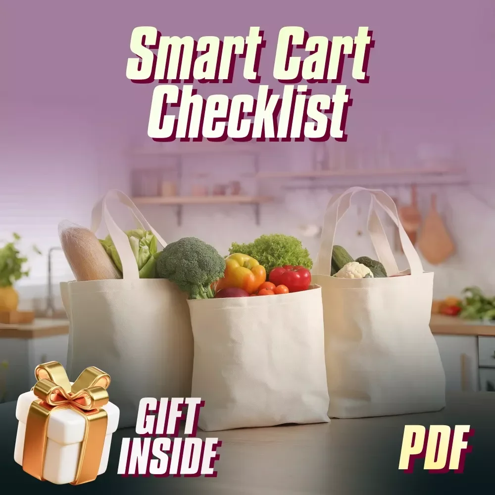 Smart Cart Checklist: 21 Easy Wins to Slash Your Grocery Bill (Without Going Hungry or Losing Your Mind) | Printable PDF + Instant Download | How to Save Money Food Shopping