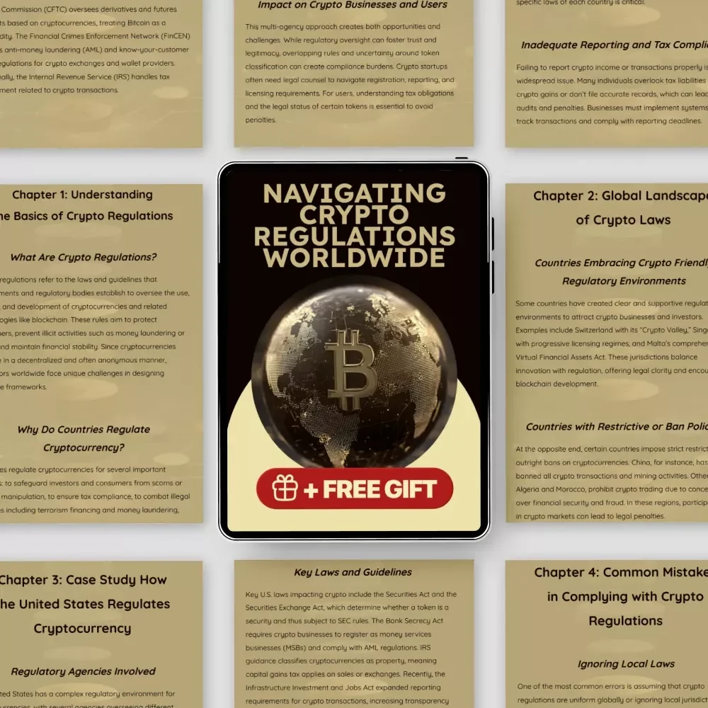 Navigating Crypto Regulations Worldwide | Crypto Regulations by Country eBook | Global Cryptocurrency Compliance Guide for Investors & Businesses
