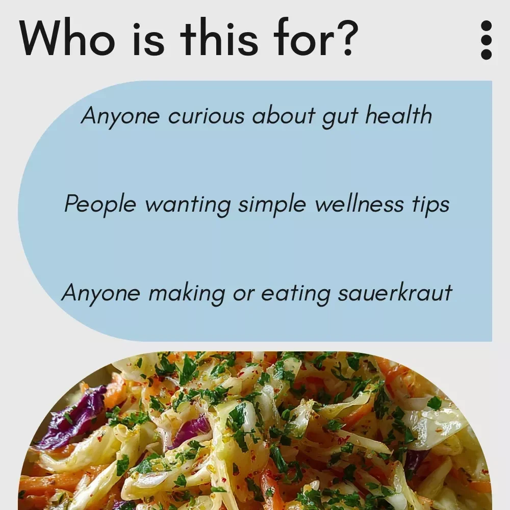 The Gut-Loving Sauerkraut Checklist: How Is Sauerkraut Good For You Digital Guide & 7-Day Wellness Journal