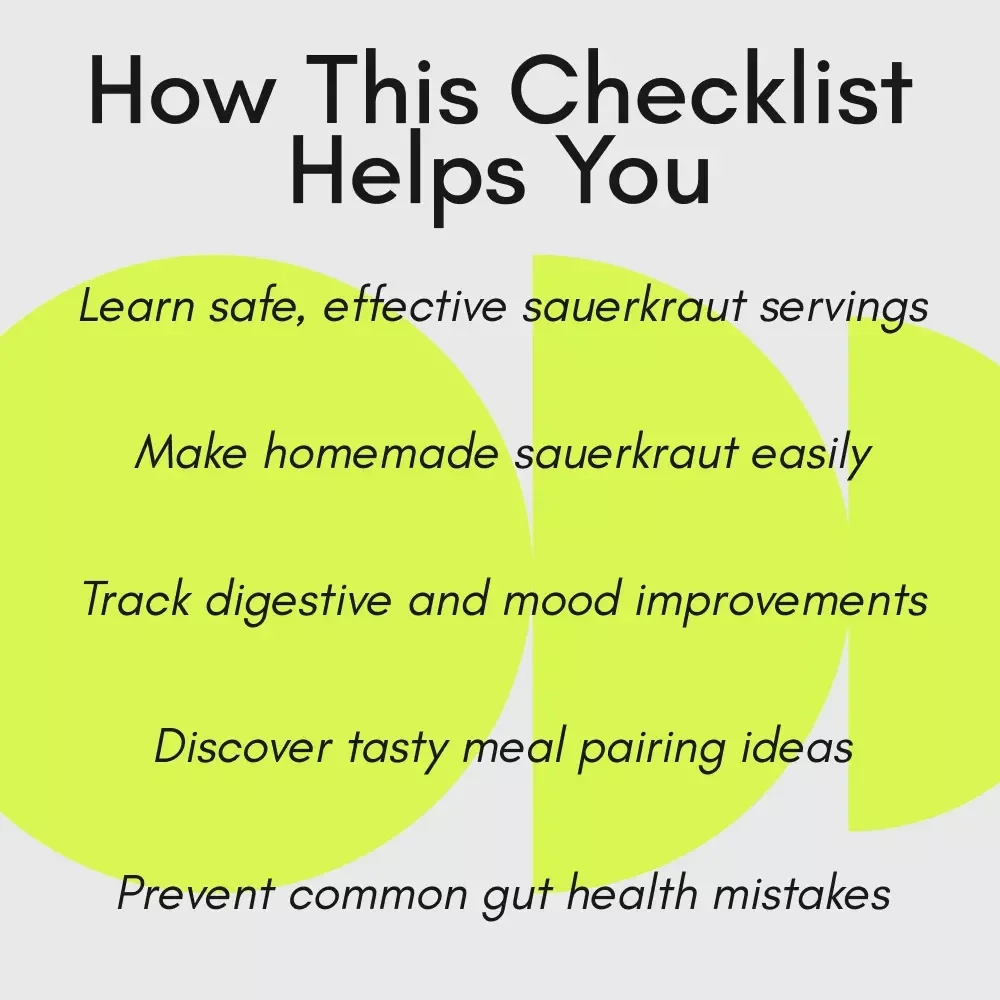 The Gut-Loving Sauerkraut Checklist: How Is Sauerkraut Good For You Digital Guide & 7-Day Wellness Journal
