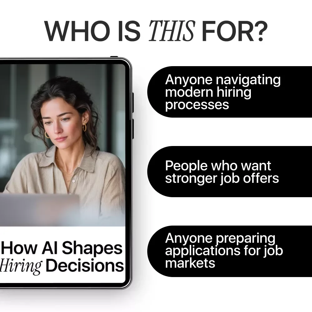 How AI Shapes Hiring Decisions – Practical Guide to AI Hiring, Job Offers & Smart Career Strategies | Digital Download eBook