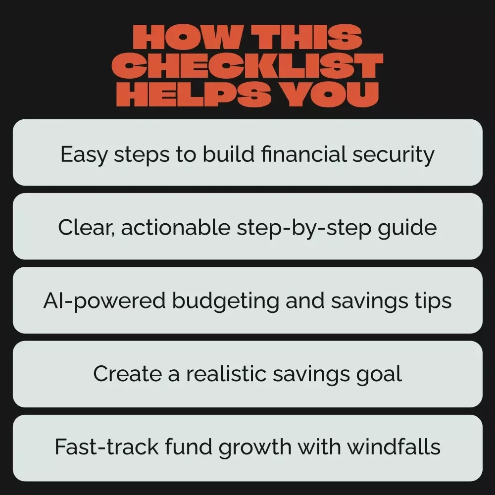 Emergency Fund Strategy Checklist - Build Your Financial Safety Net Today